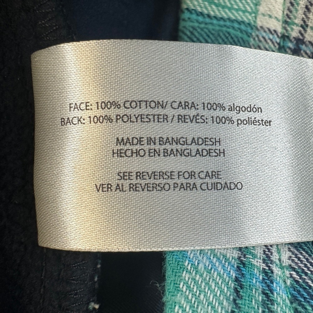 NEW Orvis Shacket Women XXL Green Plaid Fleece Lined Flannel Snap Front Outdoor - Picture 9 of 9